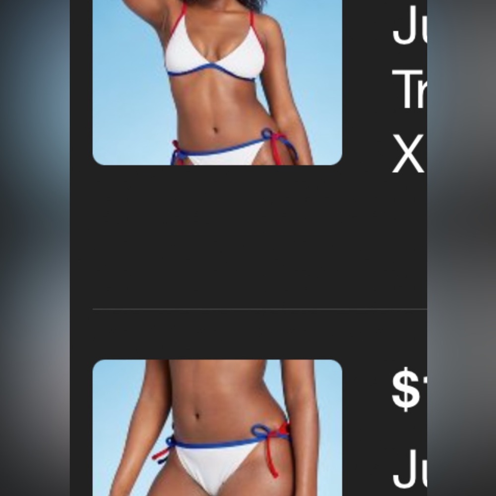 2 piece color block bikini 👙